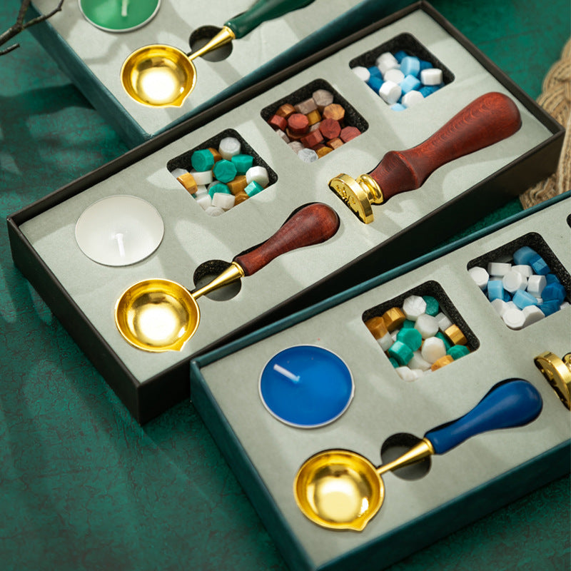 Retro Fire Paint Seal Gift Box Set – Full Artistic Wax Seal Kit, Wholesale - ViktaShop