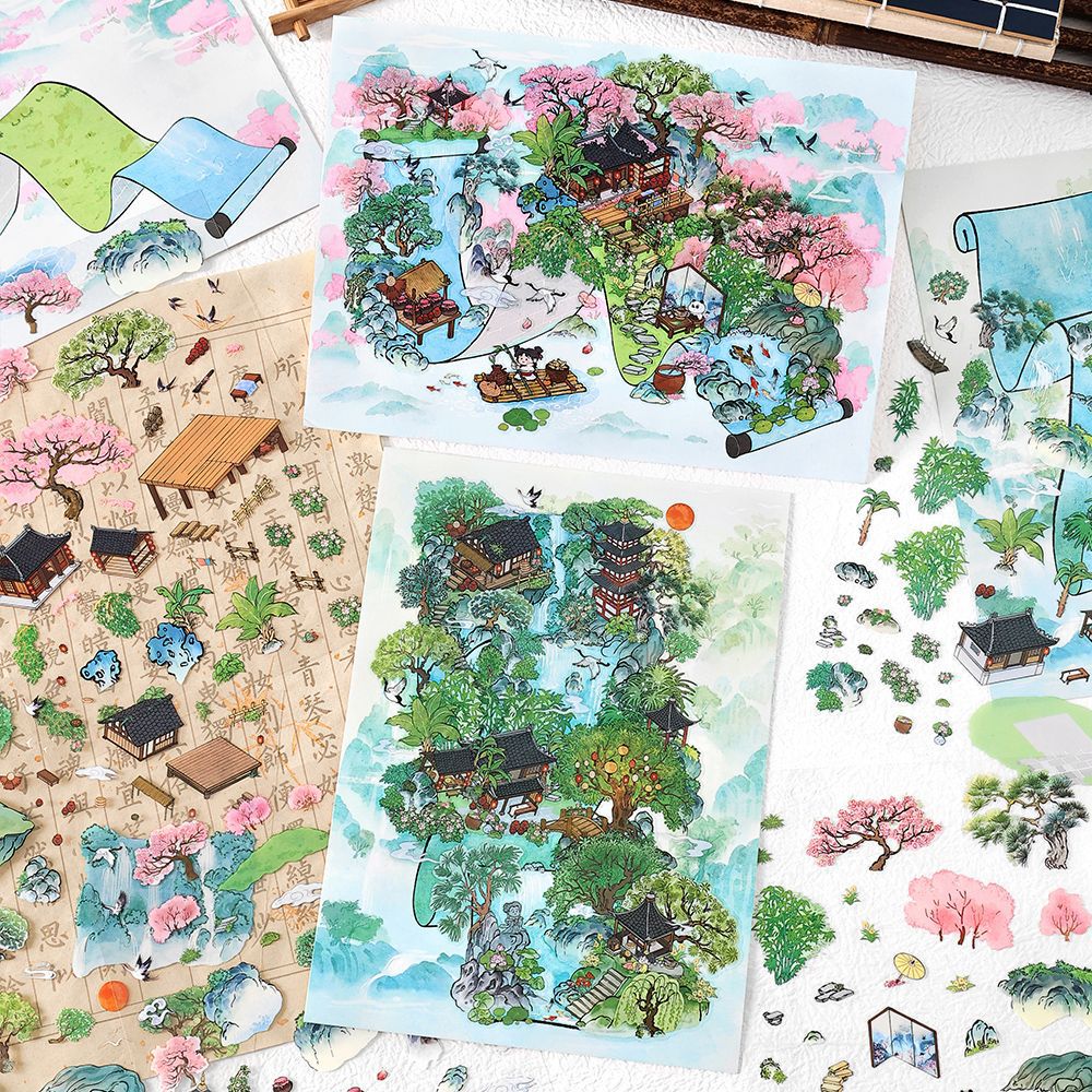 3D Landscape Stickers - Mountain Series - ViktaShop