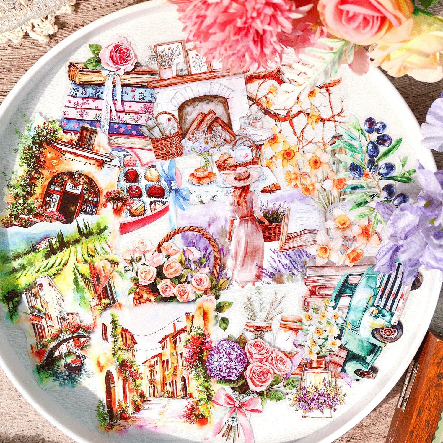 Ancient Forest PET Sticker Pack - Encounters Series, 20 Pcs - ViktaShop