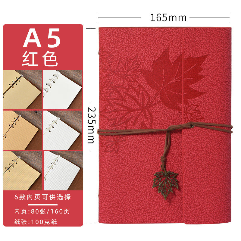 Retro Strap Loose-Leaf Notebook – Travel Day Journal - ViktaShop