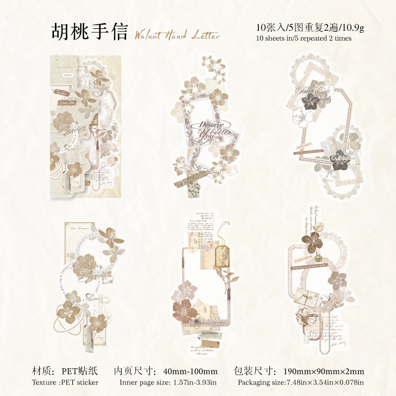 Love Intertwined Series PET stickers - 10 Sheets - ViktaShop