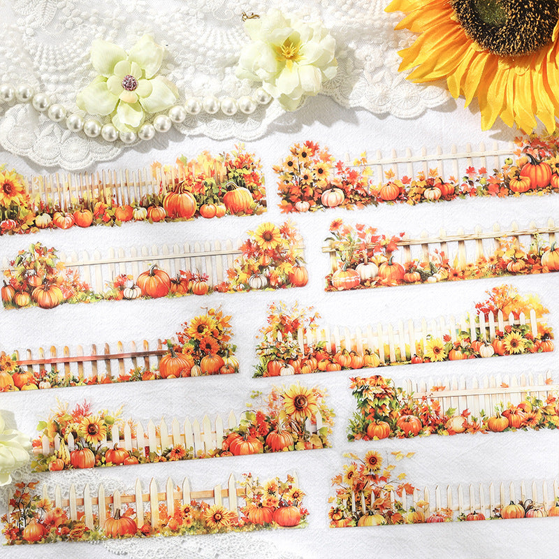 Flower Garden PET Stickers, 10 Pcs - ViktaShop