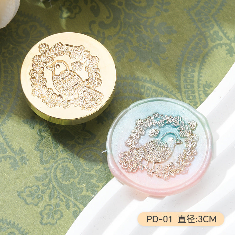 Flower & Bird Series Wax Seal Stamp – Copper Head Design - ViktaShop
