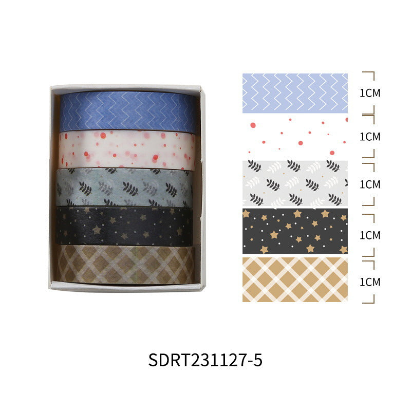 Salt Sunseeker Series – Retro Style Paper Washi Tape Set, 2m - ViktaShop