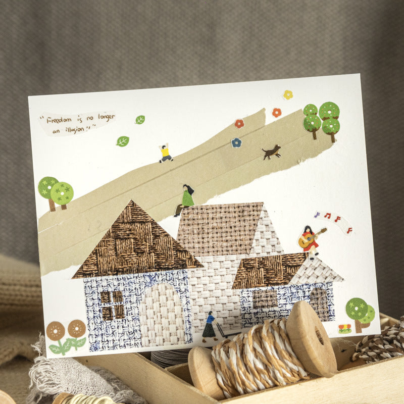 Cloth Pattern Tape – Seamless Cloth Pattern, Retro Decorative Tape, 3.5m - ViktaShop