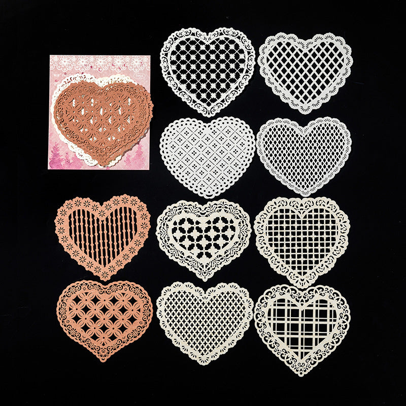 Lace Paper INS Material Decoration Base, 10 Pcs - ViktaShop