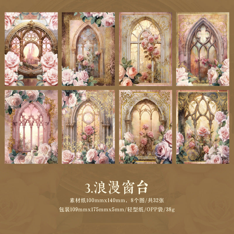 Retro Material Paper – Baroque Dream Series, 6 Options - ViktaShop