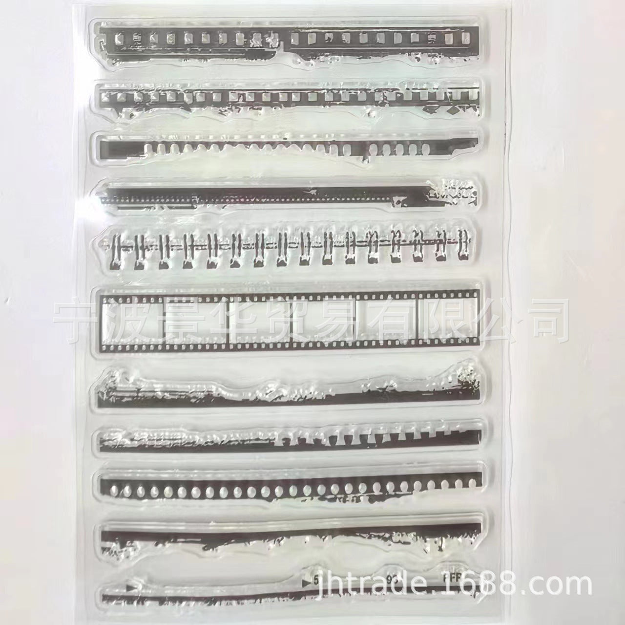 Transparent Silicone Stamp, PVC Finished Stamp with Film Lines for DIY Scrapbooking - ViktaShop