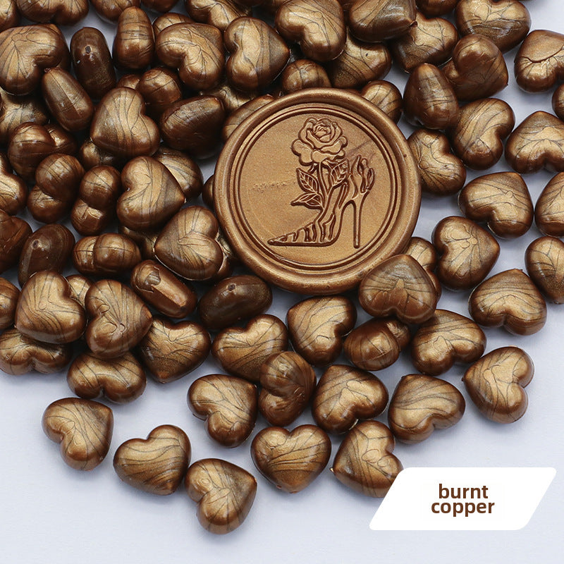 Colorful Heart-Shaped Fire Paint Wax Grain - ViktaShop