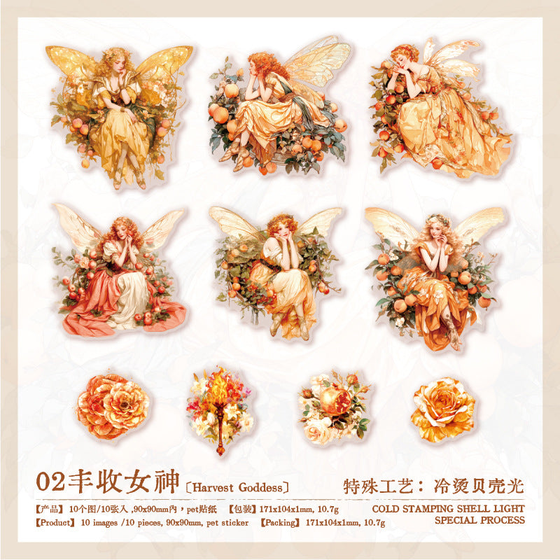 Elf Kingdom Series PET Stickers - 10 Pcs - ViktaShop