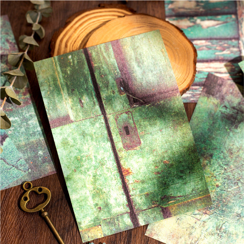 Time Graffiti Series Retro Mottled Paper Stickers, 30 Pcs - ViktaShop