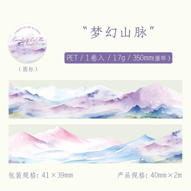 Forest Garden Washi Tape Set - Scrapbooking & DIY Decorative Collage Stickers - ViktaShop