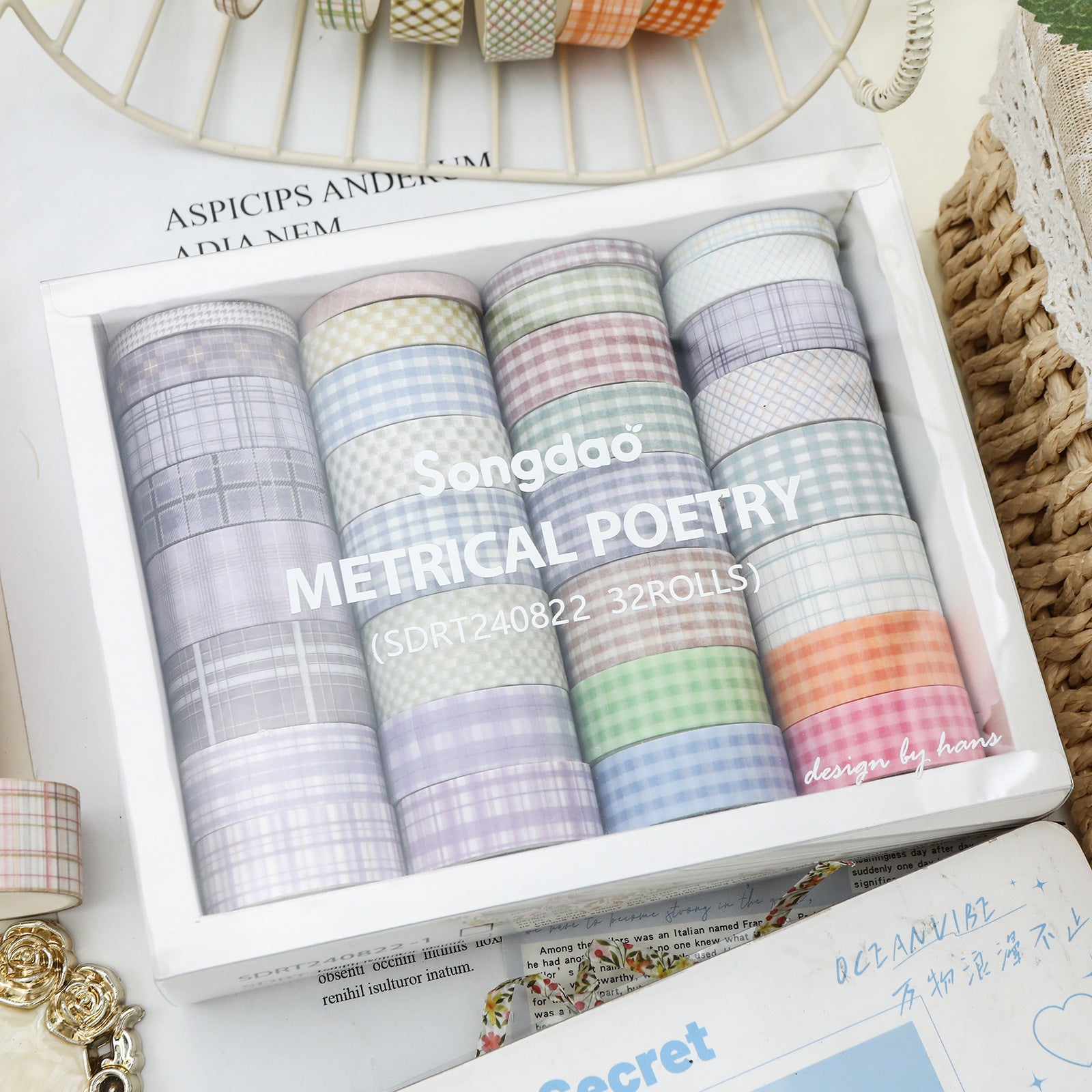 Metrical Poetry Series & Paper Tape Suit, 32 Rolls - ViktaShop