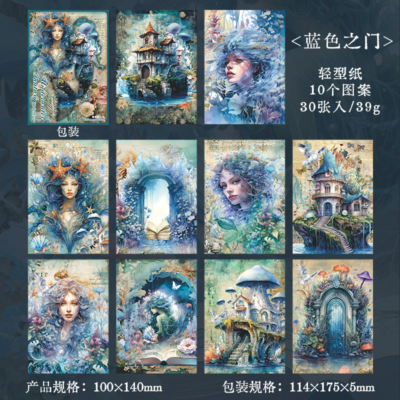 Underwater Fantasy Series - Material Paper, 10 Pcs - ViktaShop