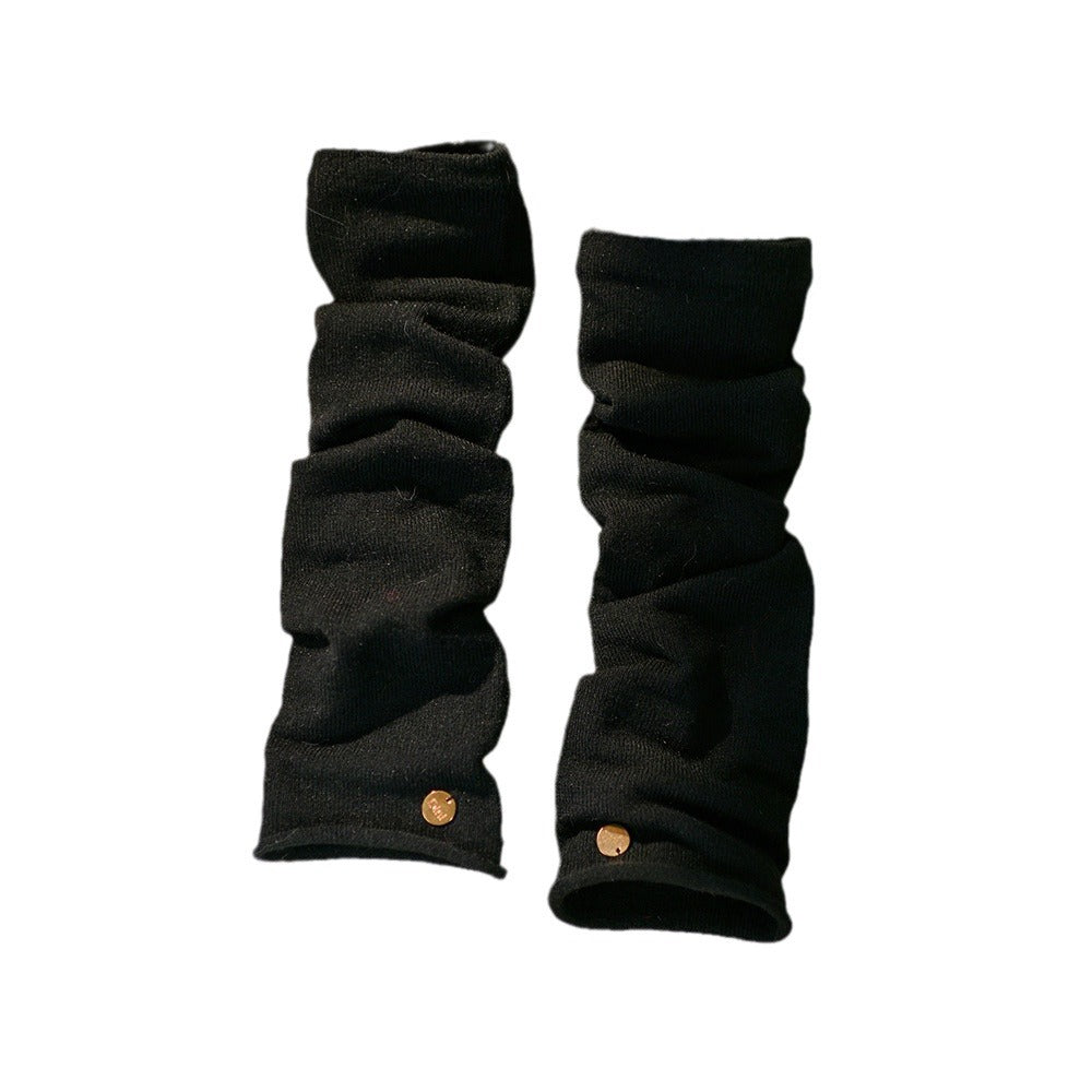 Solid Color High-Grade Wool Stacked Sleeve – Decorative Arm Guard for Scrapbooking - ViktaShop