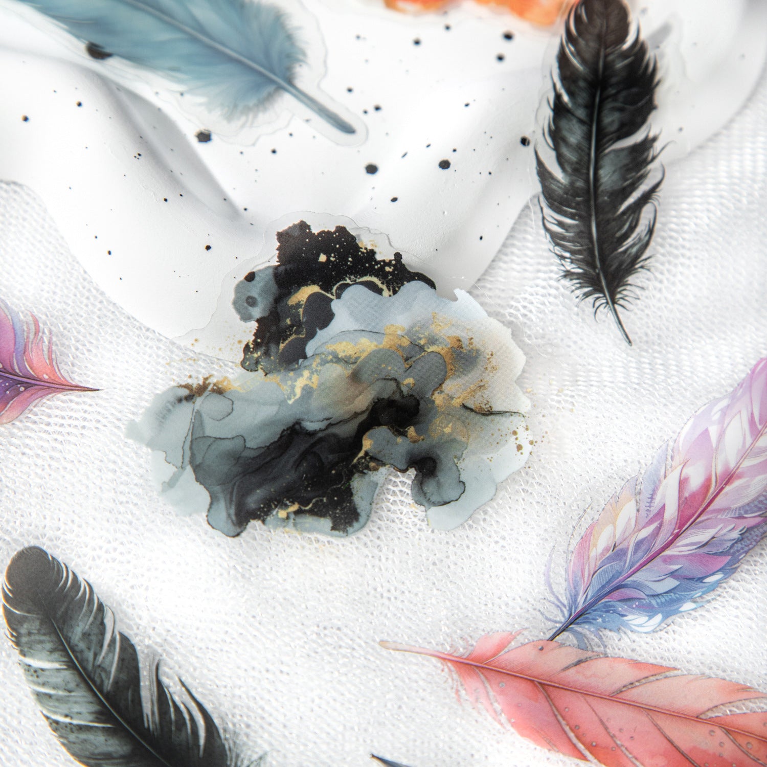 Sticker Pack - Falling Feather Series, 4 Options - ViktaShop