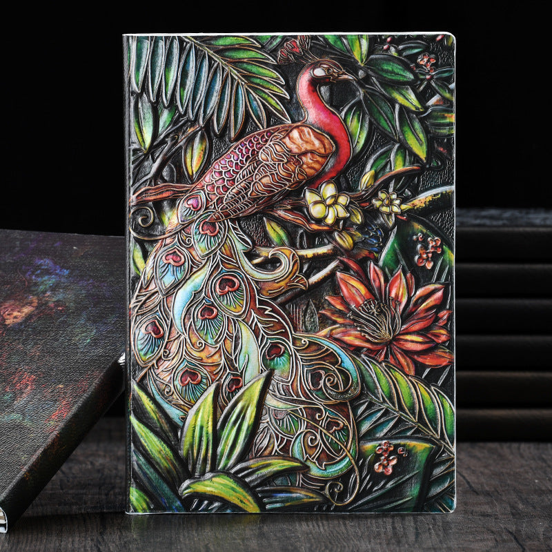 A5 Peacock Hardcover Business Notebook, 4 Options - ViktaShop