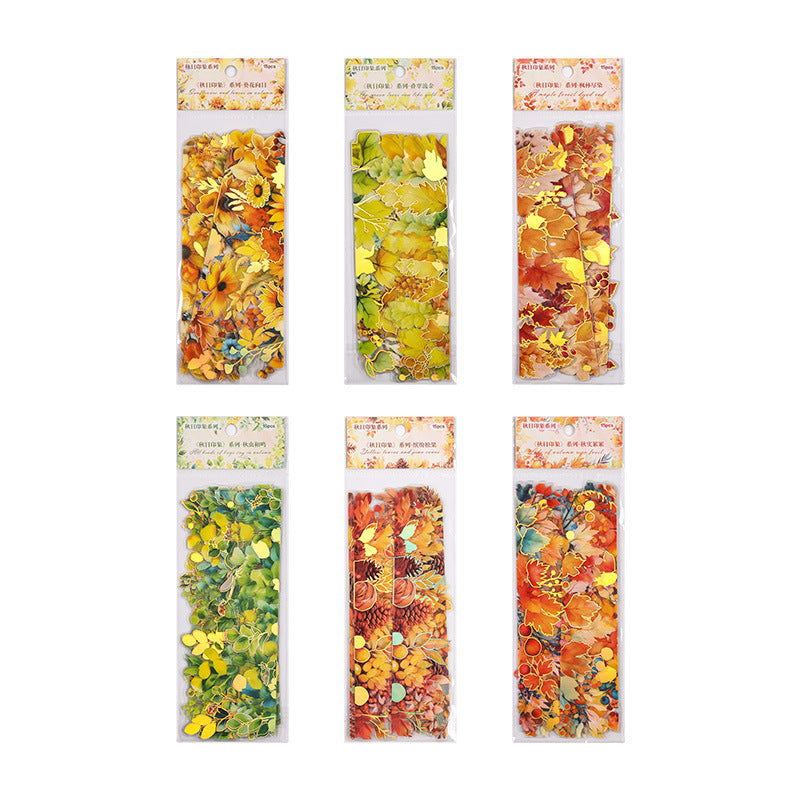Autumn Impression PET Sticker Pack, 6 Options - ViktaShop