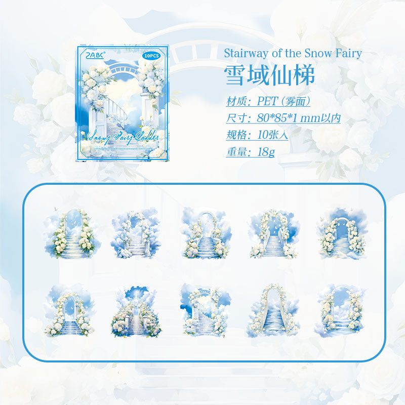 Secret Realm Waterproof PET Sticker Pack, 10 Pcs - ViktaShop