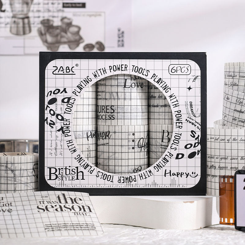 English Lattice Paper Tape - DIY Hand Account Landscape Retro, 3m - ViktaShop