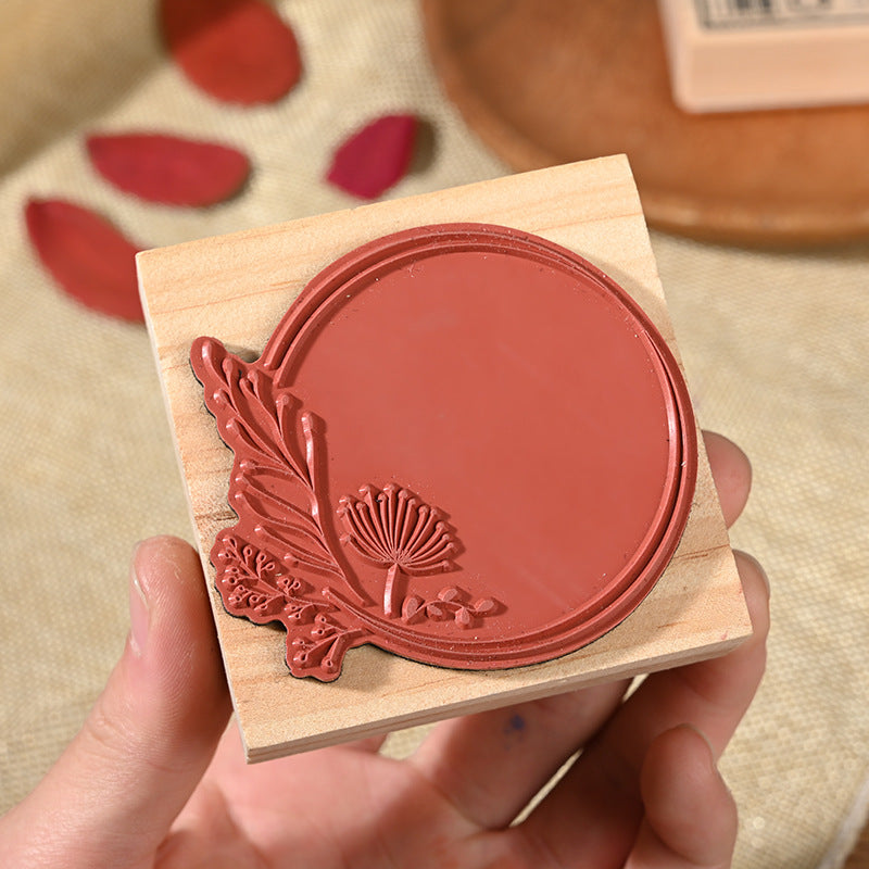 Wooden Art Border Seal – Cute Journal Stamp for DIY Albums & Scrapbooking - ViktaShop