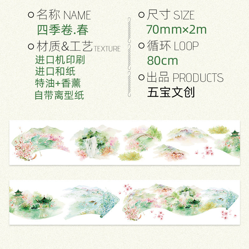 Antique Landscape Building Tape - Special Oil & Paper - 2m - ViktaShop