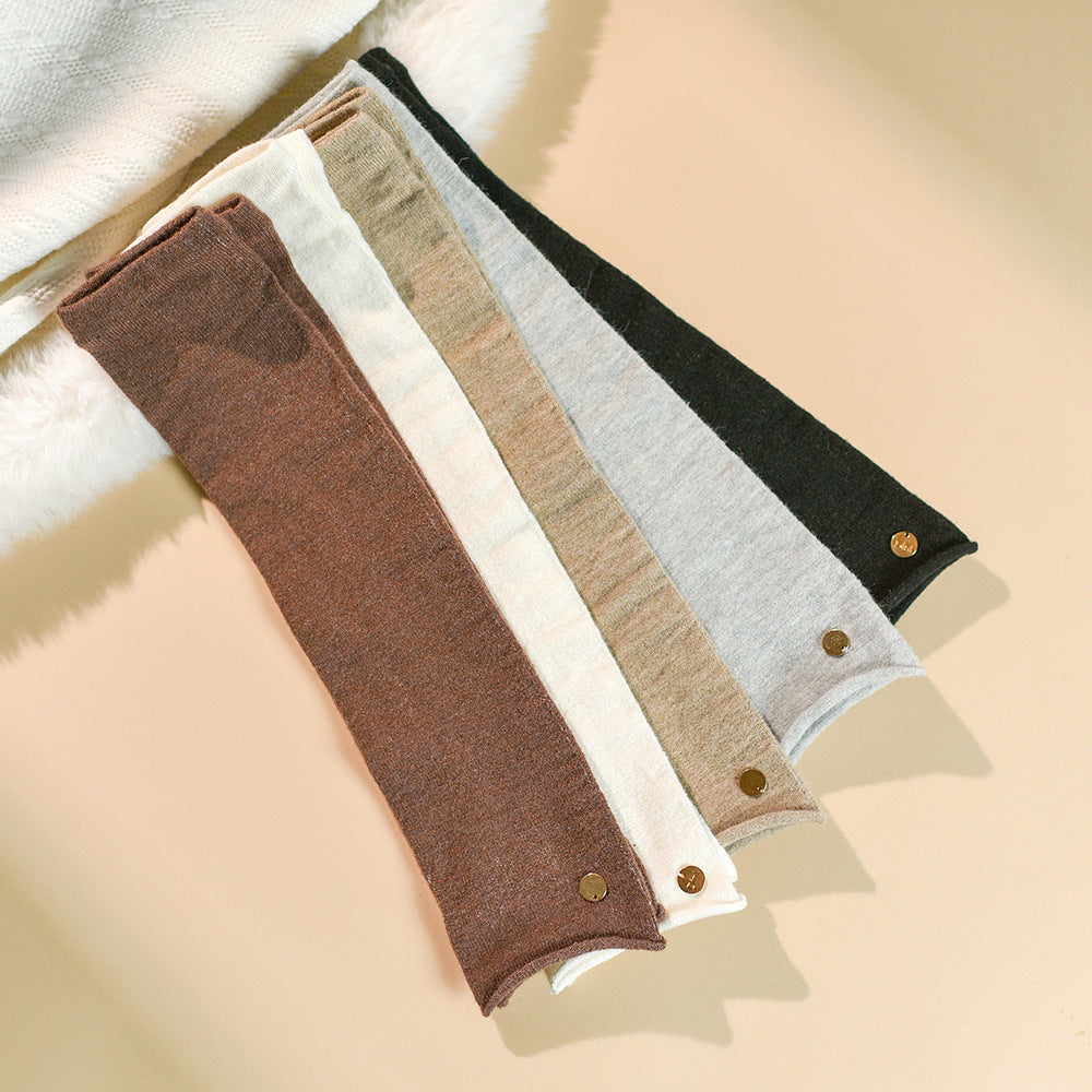 Solid Color High-Grade Wool Stacked Sleeve – Decorative Arm Guard for Scrapbooking - ViktaShop