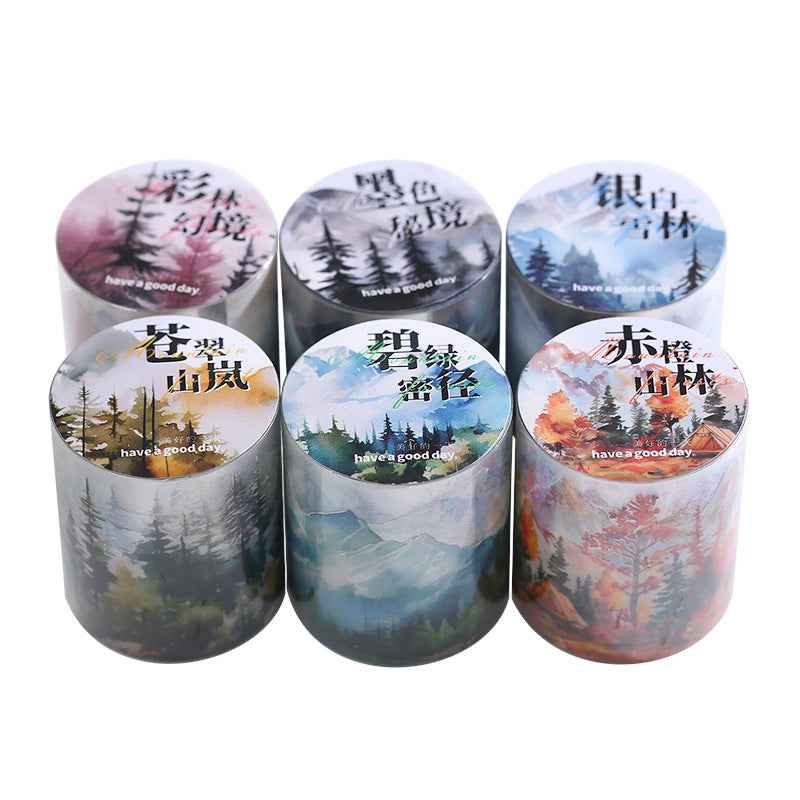 Mountain PET Tape for Scrapbooking