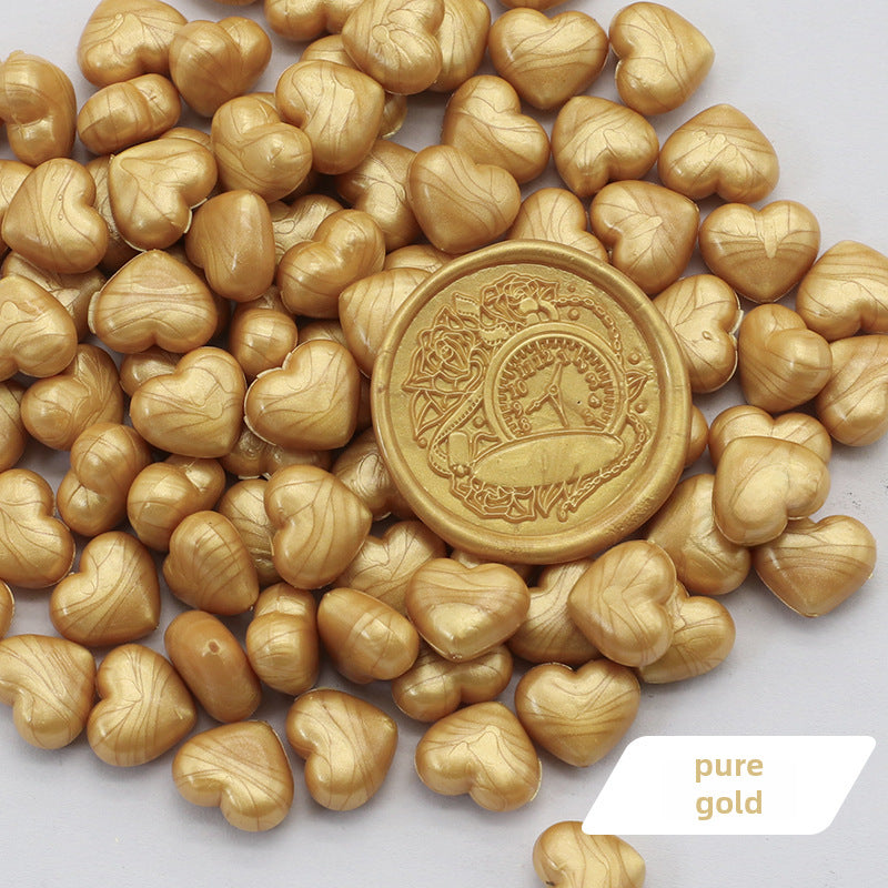 Colorful Heart-Shaped Fire Paint Wax Grain - ViktaShop