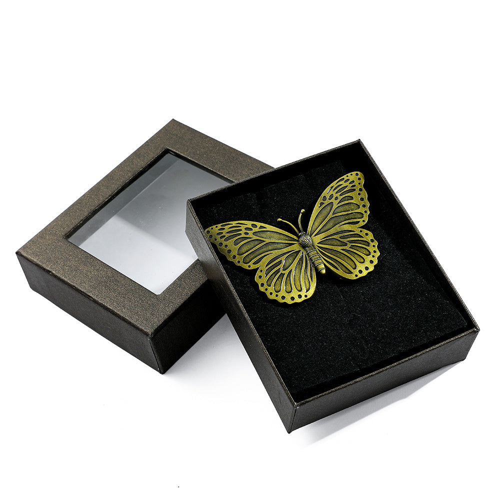 Vintage Metal Butterfly Bookmark – Bronze Page Clip - ViktaShop