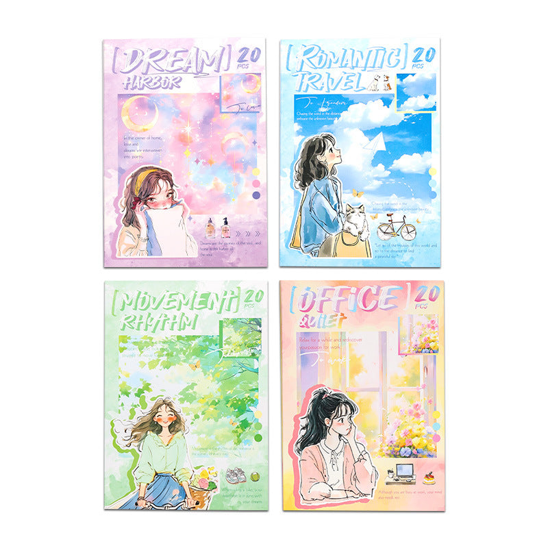 Chasing Ordinary Die-cut PET Stickers, 20 Pcs - ViktaShop