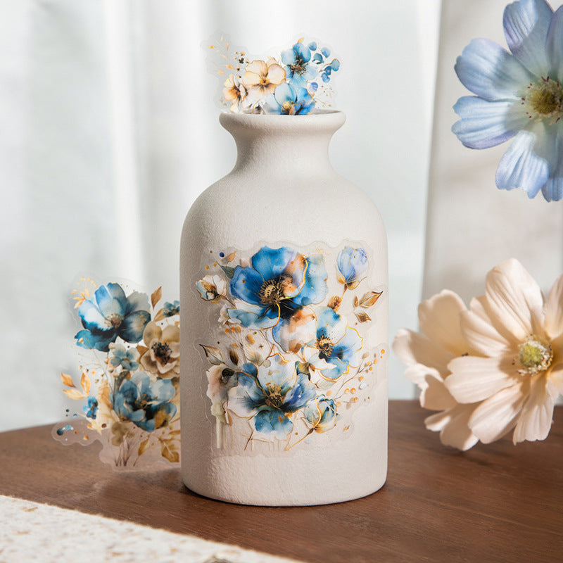 Blooming Series Stickers - Flower Theme, 20 Pcs - ViktaShop