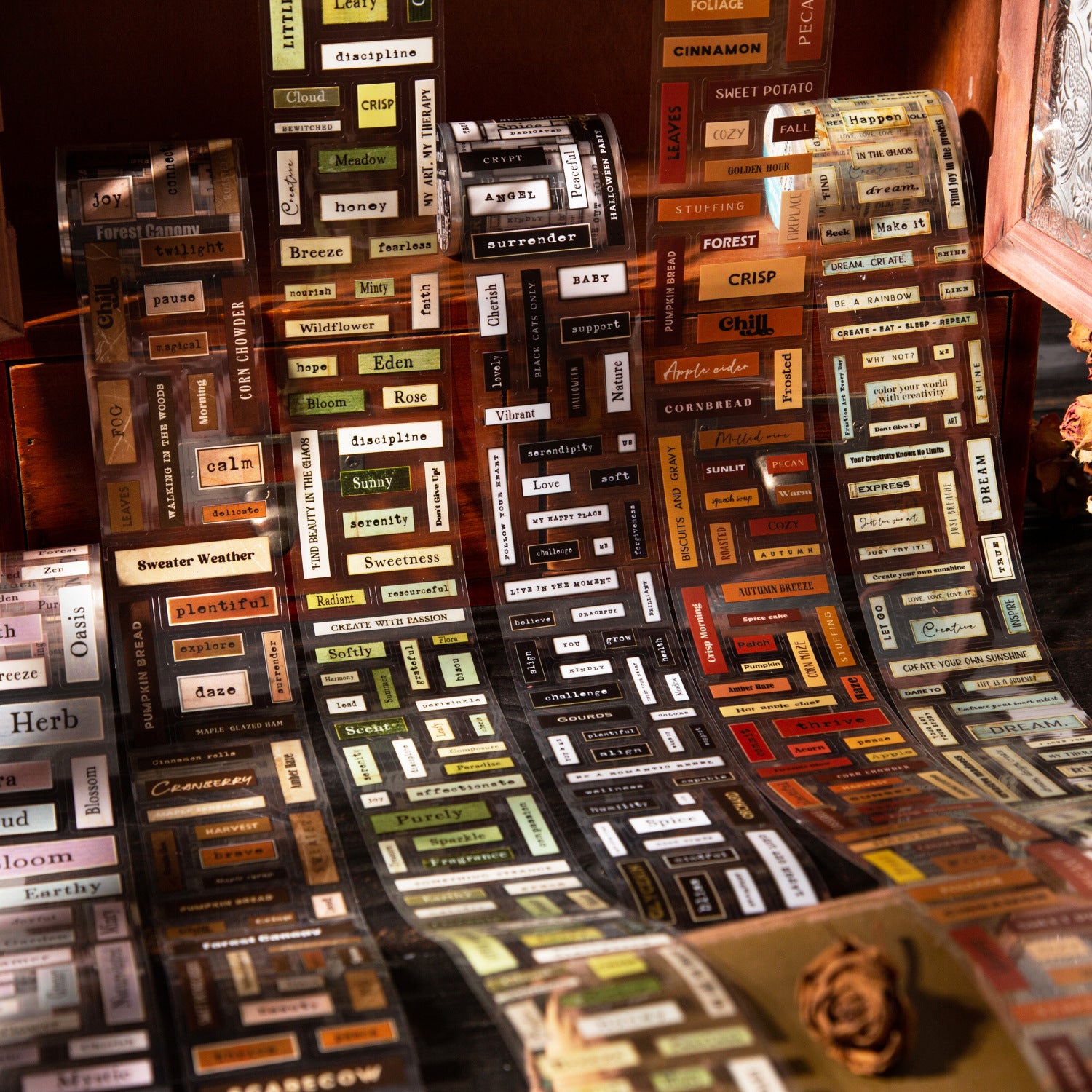 Word Fun – PET Tape, English Text Series, 2m - ViktaShop