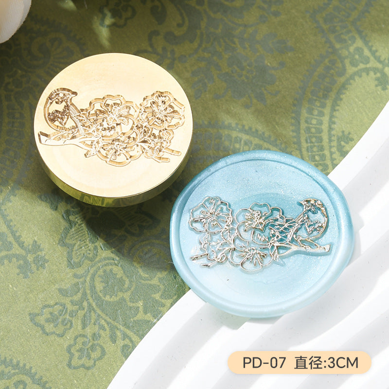 Flower & Bird Series Wax Seal Stamp – Copper Head Design - ViktaShop