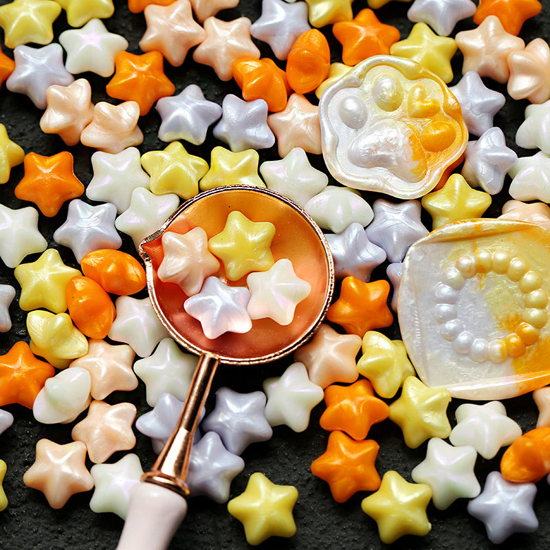 Macaron Color Star Spark Fire Paint Wax Granules Set - ViktaShop