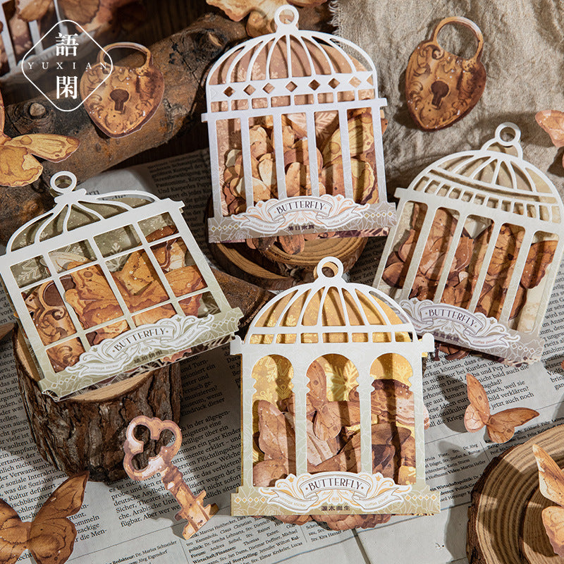 Butterfly Sticker Pack – Caged Butterfly Series, 4 Options - ViktaShop