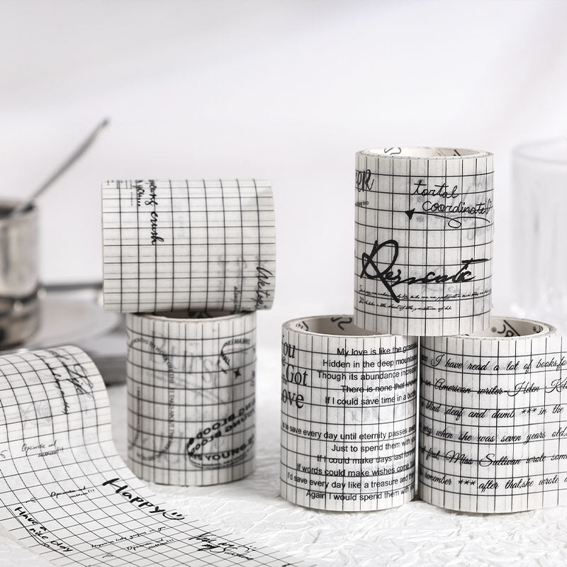 English Lattice Paper Tape - DIY Hand Account Landscape Retro, 3m - ViktaShop