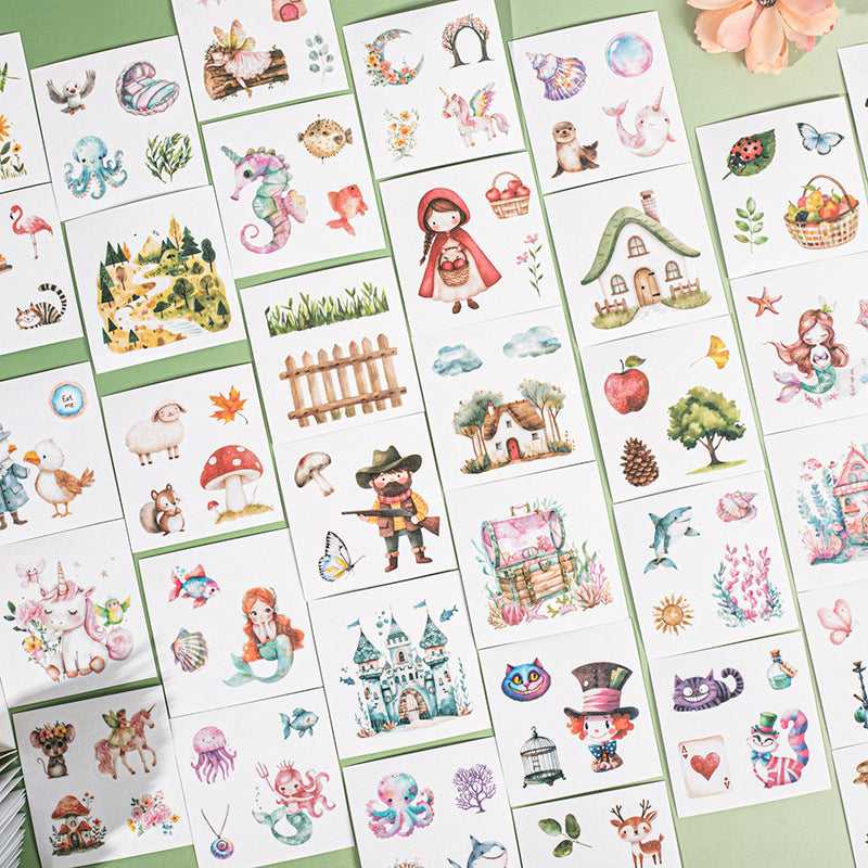 Starlight Fairy Tale Series Mini Sticker Book, 4 Options - ViktaShop