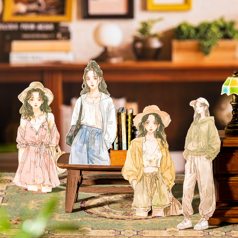 Sticker Pack – Life Drama & Light Retro Fashion, 20 Pcs - ViktaShop