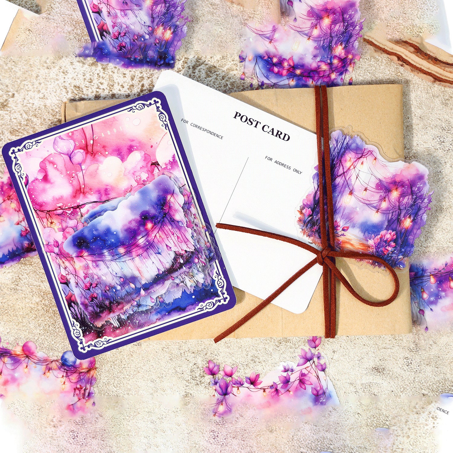 Ancient Forest PET Sticker Pack - Secret Garden Series, 20 Pcs - ViktaShop