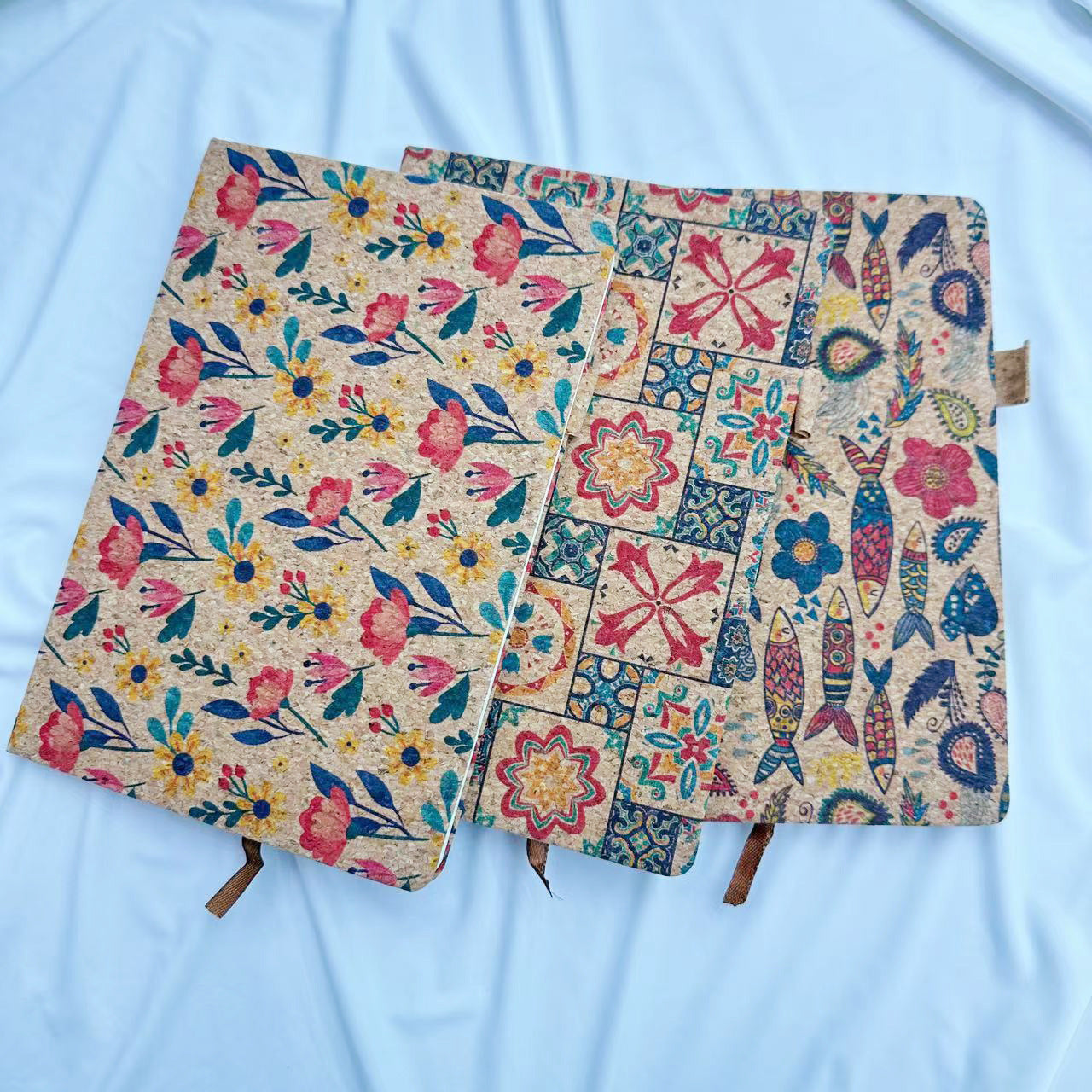 A5 Cork Strap Notebook – Vintage Pattern Diary, 6 Options - ViktaShop