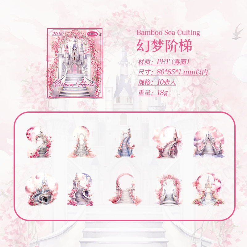 Secret Realm Waterproof PET Sticker Pack, 10 Pcs - ViktaShop