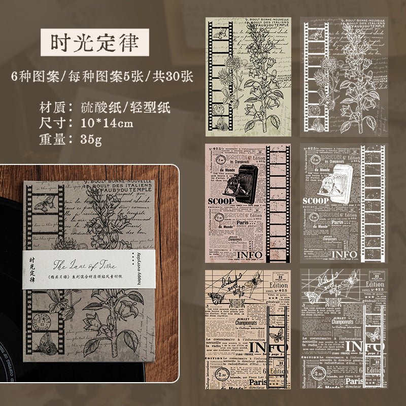 Fingertip Phrase Kraft Paper Set – Collage & Envelope Backing Paper, 8 Options - ViktaShop