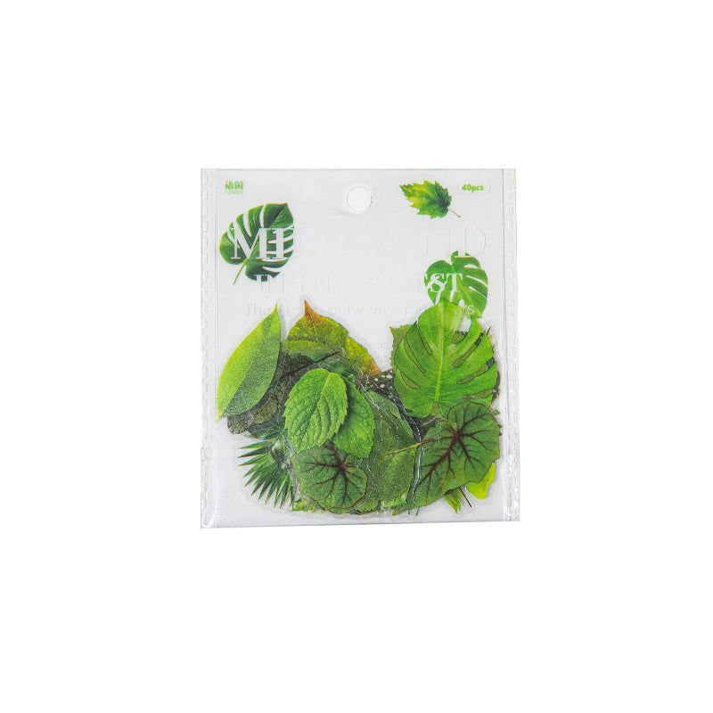 Leaf Theme Simulation Sticker – DIY Hand Account, 4 Options - ViktaShop