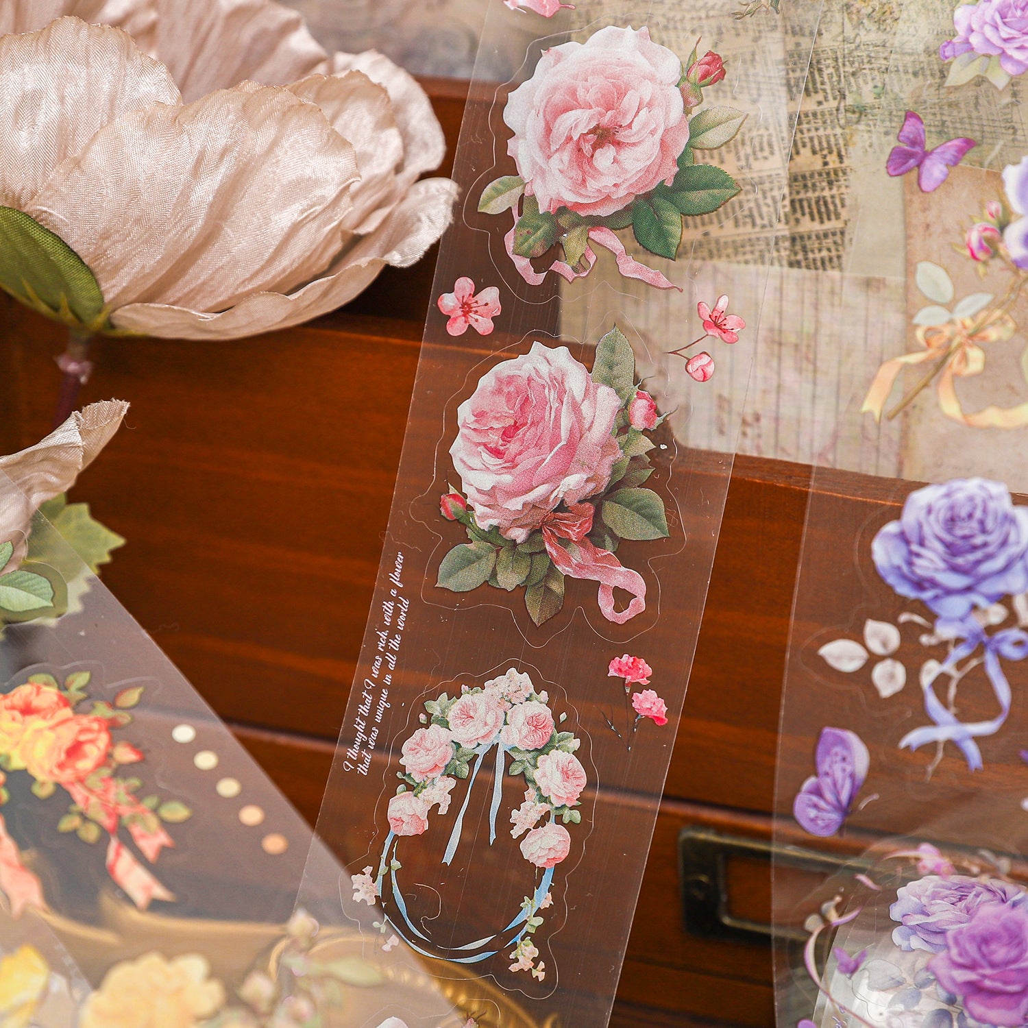 Flower Border Series, Flower Theme PET Tape, 2m - ViktaShop