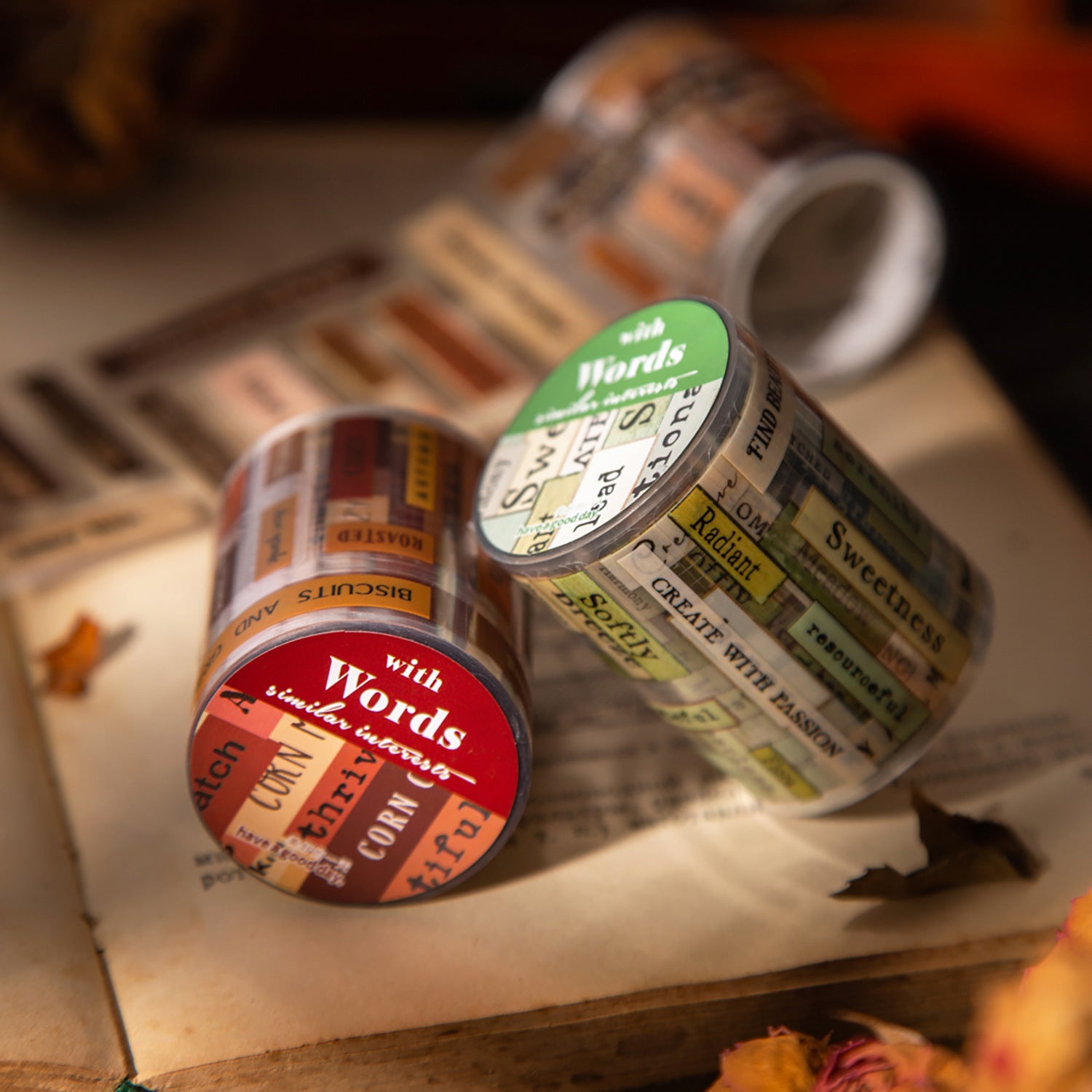 Word Fun – PET Tape, English Text Series, 2m - ViktaShop