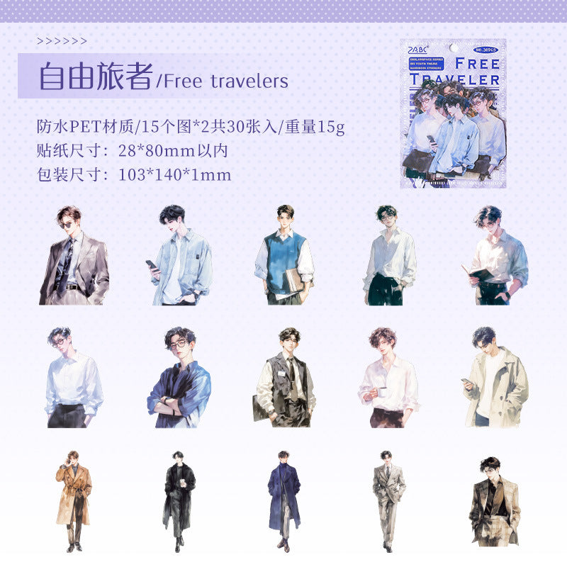 PET Stickers – Transparent Character Sticker Pack - ViktaShop