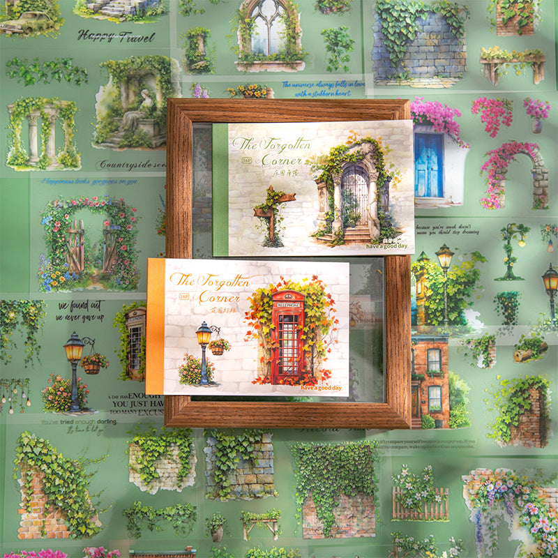 Forgotten Corner Series Vine Sticker Book, 4 Options - ViktaShop