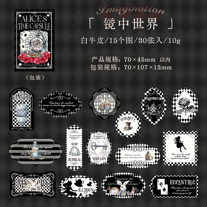 Time Box Series Boxed Stickers - 30 Pcs - ViktaShop