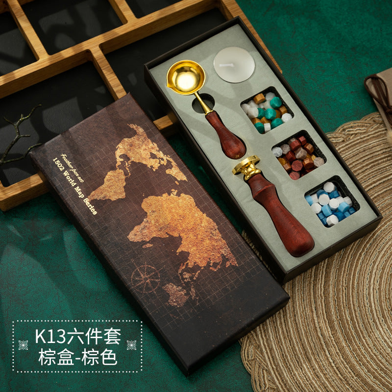 Retro Fire Paint Seal Gift Box Set – Full Artistic Wax Seal Kit, Wholesale - ViktaShop